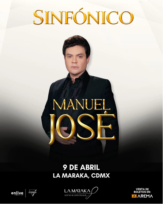 LA VOZ QUE EVOCA A JOSÉ JOSÉ: MANUEL JOSÉ PRESENTA CONCIERTO SINFÓNICO EN LA MARAKA